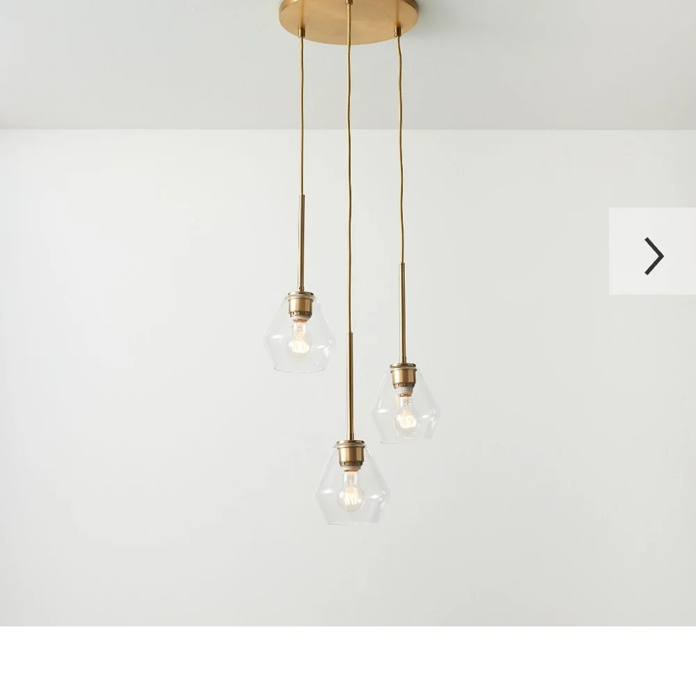 Modern Gold Pendant Light Fixture